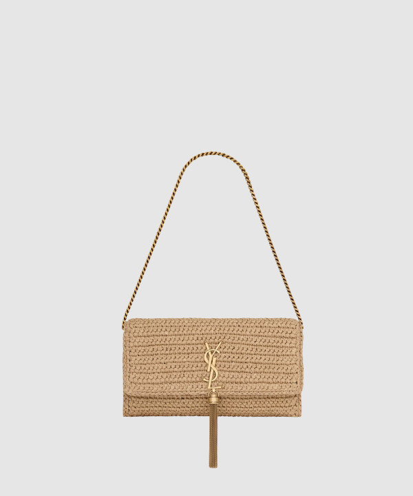 [SAINT LAURENT-생로랑] 라피아 소재 KATE 99 태슬 백  604276
