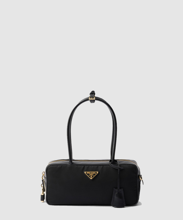 [PRADA-프라다] 스몰 리나일론 및 가죽 탑 핸들 백 1BB133
