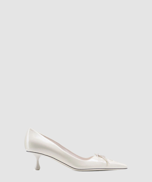 [JIMMY CHOO-지미추] Scarlett 50 라테 나플락 가죽 펌프스 SCARLETT50NAK