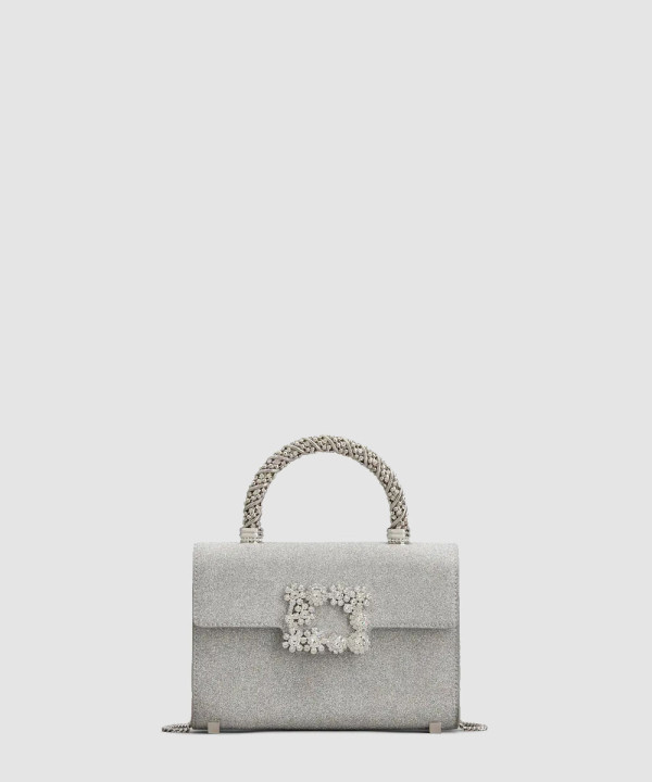 [ROGER VIVIER-로저비비에] 플라워 스트라스 주얼 앤벨롭 미니 백 RBWAMFC0100K5UB200