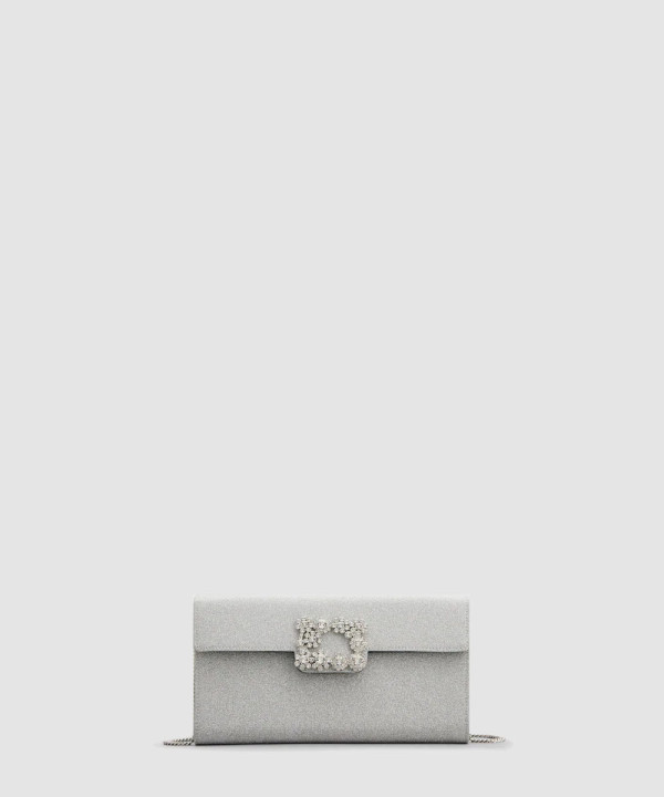[ROGER VIVIER-로저비비에] 플라워 스트라스 버클 클러치 RBWAMFD0200RS0M014