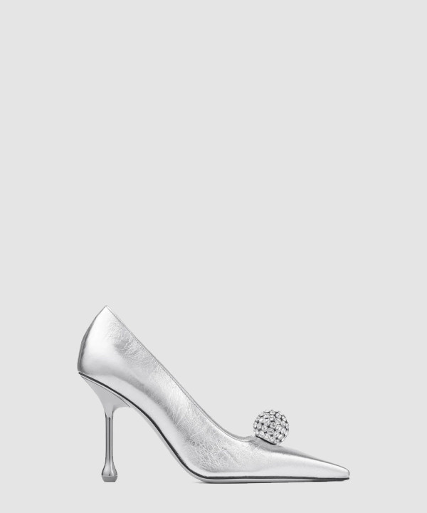 [JIMMY CHOO-지미추] 블랙 벨벳 펌프스 ORBPUMP95KHW