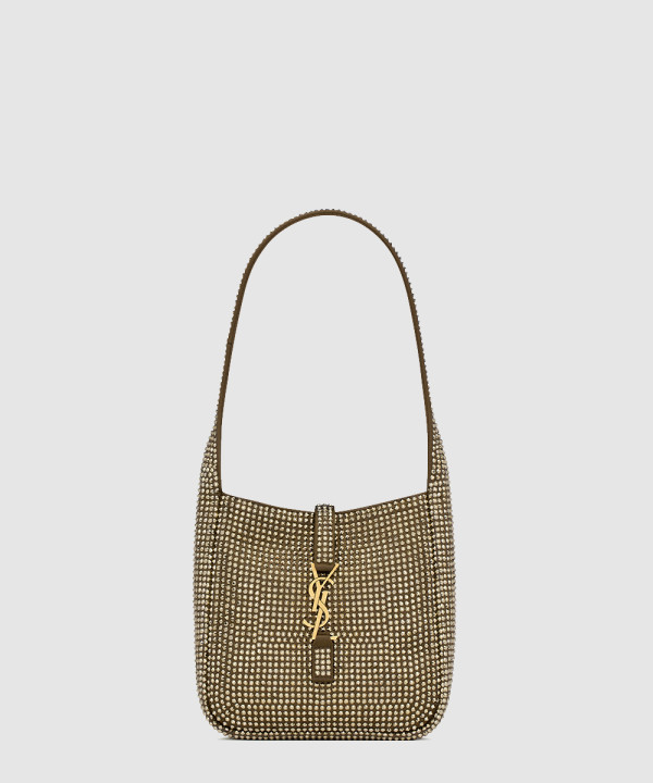 [SAINT LAURENT-생로랑] 실크 새틴과 크리스탈 소재의 유연한 le 5 a 7 베이비백 809464