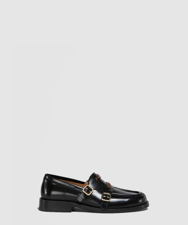 [MARNI-마르니] 더블 버클 가죽 Bambi 3.0 로퍼 MOMS006002PS67900N99