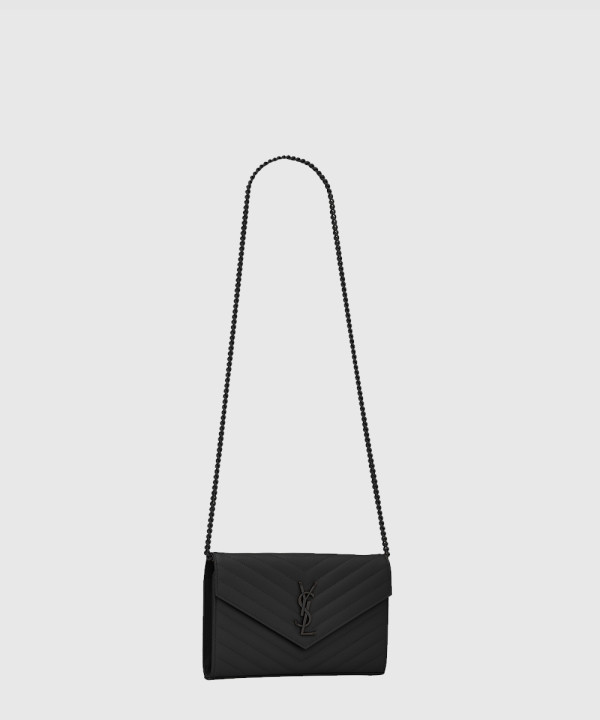 [SAINT LAURENT-생로랑] CASSANDRE 클래식 체인 지갑 377828