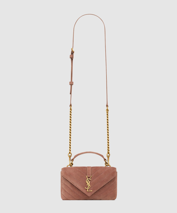 [SAINT LAURENT-생로랑] 유광 가죽 소재의 COLLEGE 미니 779430