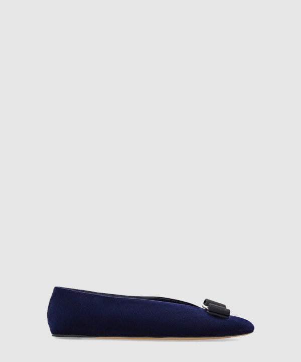 [FERRAGAMO-페라가모] 바라 보우 발레 플랫 01I780
