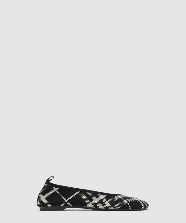 [BURBERRY-버버리] 체크 니트 베이비 발레리나 80968671